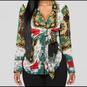 Fashion Nova | Talk to Me Printed Blouse
